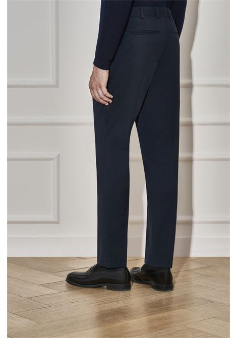 PT Torino Pantaloni Carrot Rebel in Lana Batavia Blu Uomo PT TORINO | Pantaloni | CO-RFZ1Z00FWD0370
